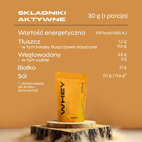 nowmax® WPC Whey Protein - Kompleks Białkowy 700 g