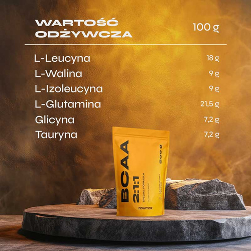 nowmax® BCAA 2:1:1 800 g worek