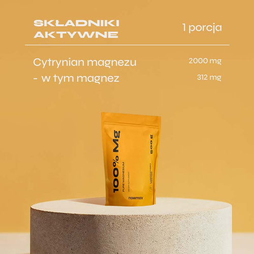 nowmax® Cytrynian Magnezu w Proszku 500 g